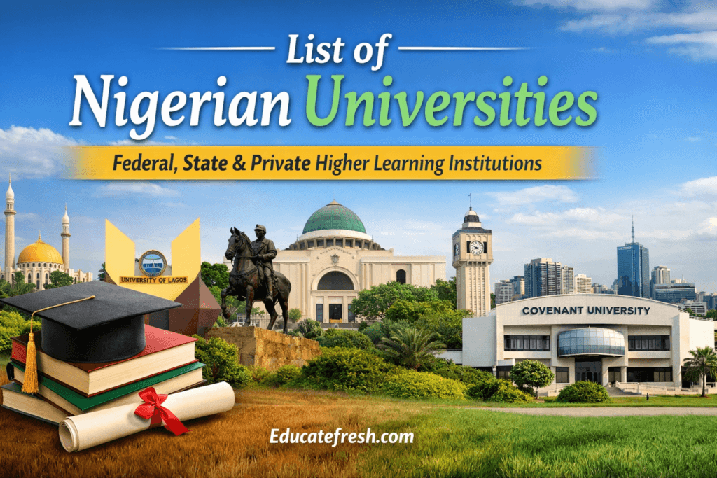 List of Nigerian Universities – Federal, State & Private Institutions