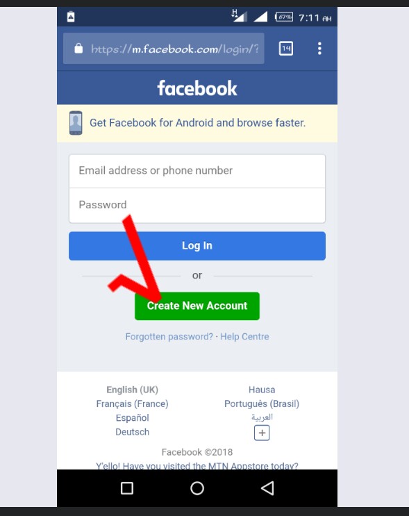 How To Create Facebook Account Using Your Mobile Device