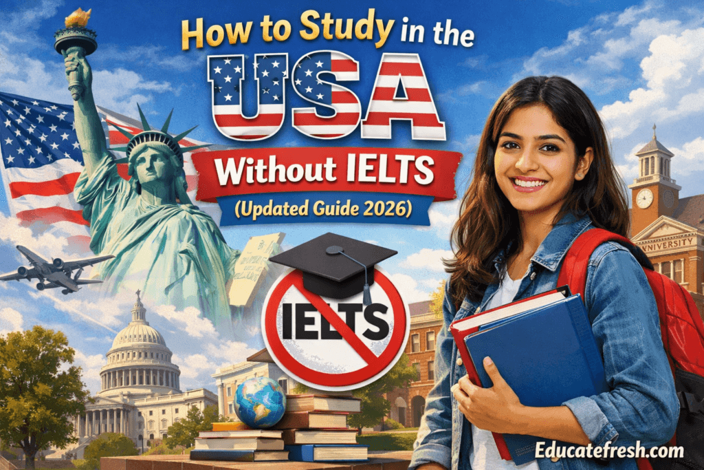 How to Study in the USA Without IELTS (Updated Guide 2026)