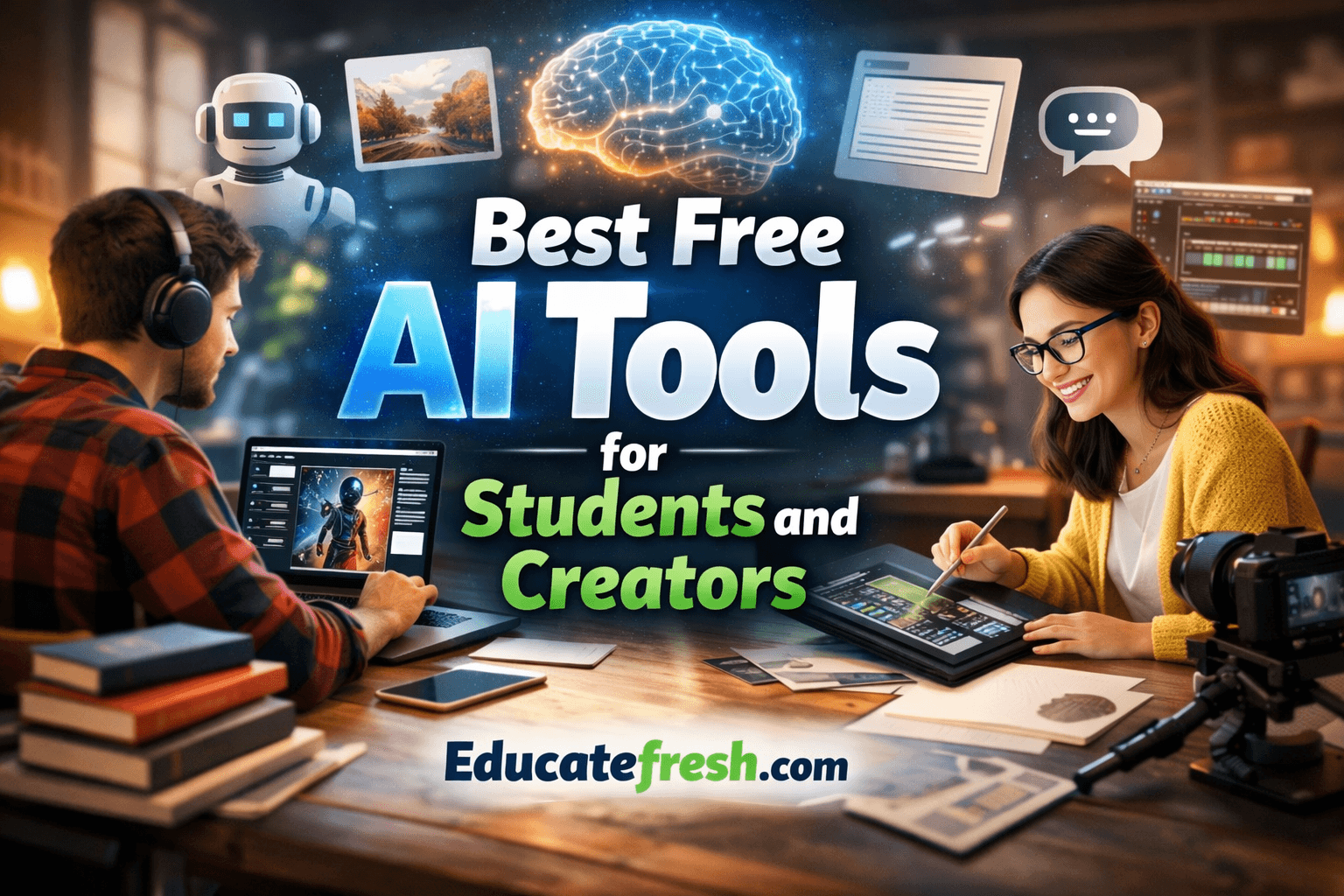 Best Free AI Tools for Students and Creators: AI Research Tools 2026
