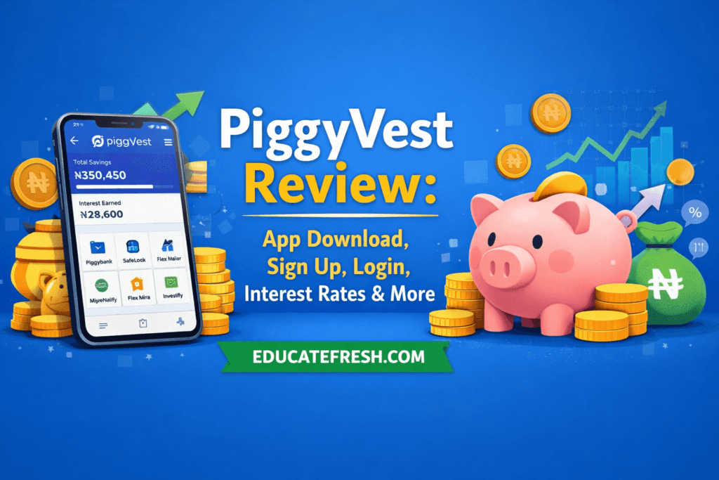 PiggyVest Review: App Download, Sign Up, Login, Interest Rates