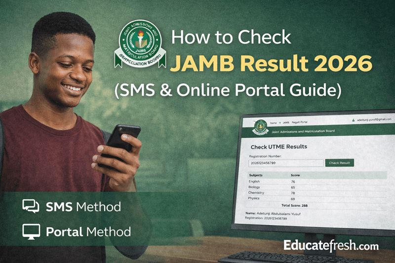 How to Check JAMB Result 2026 (SMS & Online Portal Guide)