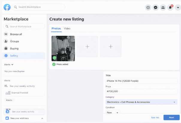 How to Sell on Facebook Marketplace in Nigeria (Beginner's Guide)