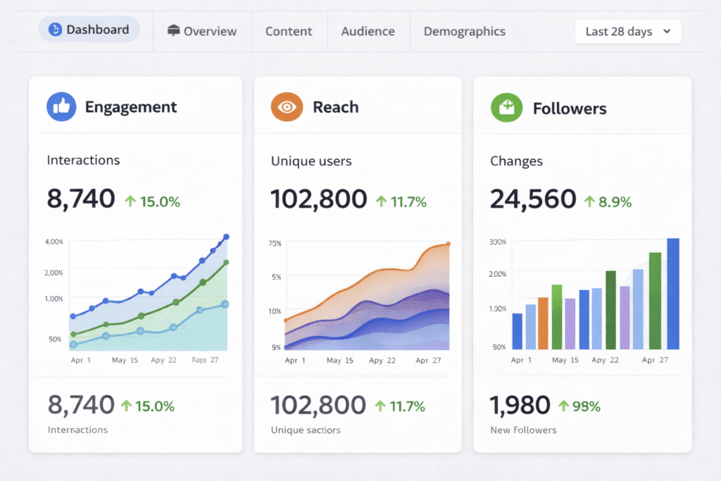 social media marketing analytics performance report