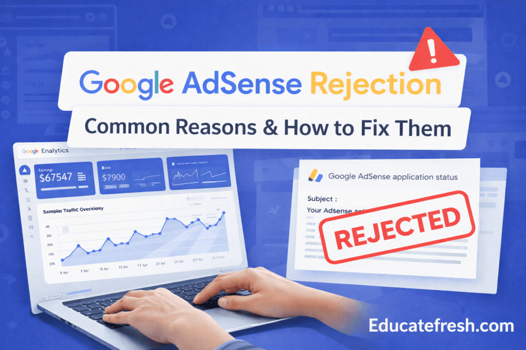 Google AdSense Rejection: Common Reasons & How to Fix Them