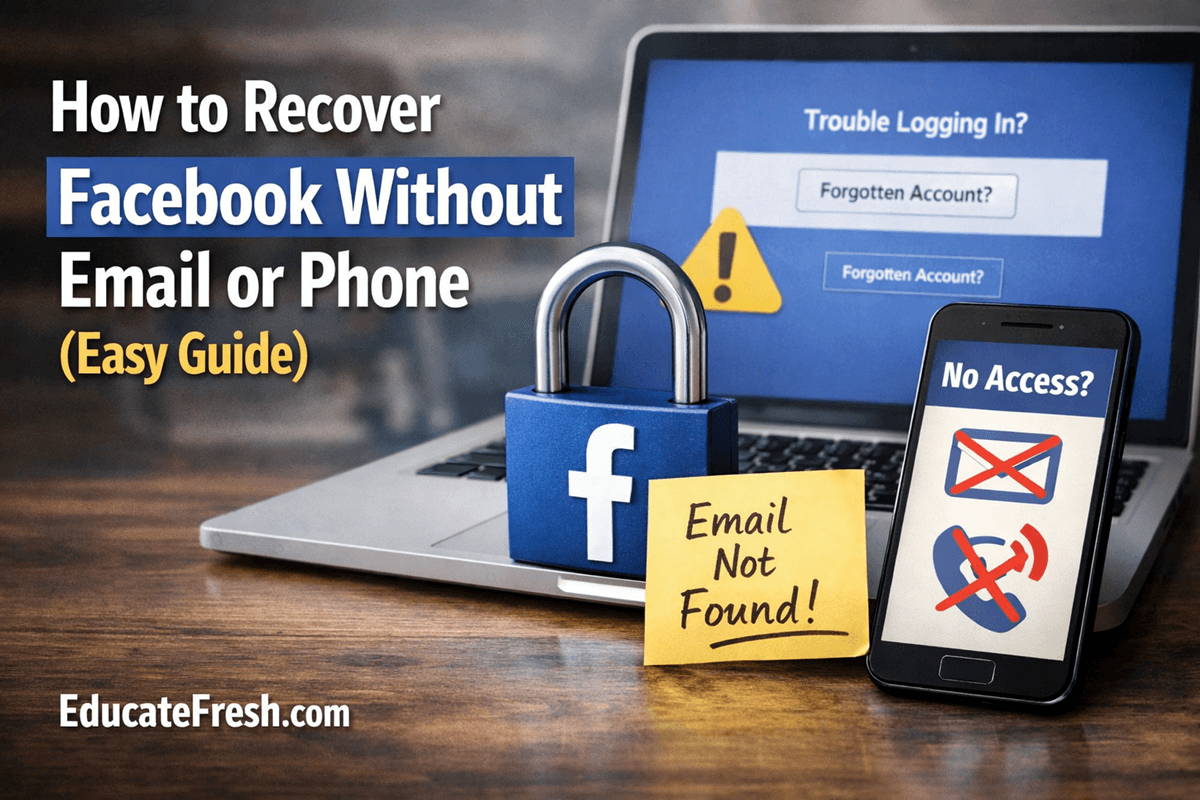 How to Recover Facebook Without Email or Phone (Easy Guide)